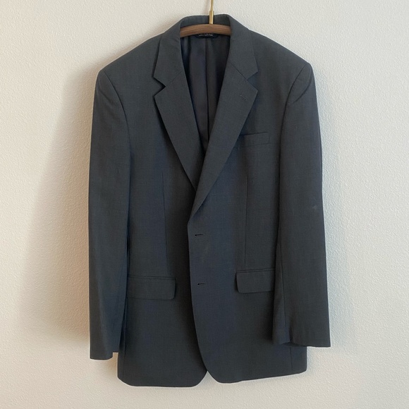 Jos. A Bank Men's Wool Charcoal Suit Blazer - 42L - Picture 1 of 10